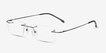 Billings Black MetalEyeglass Frames from EyeBuyDirect, Angle View