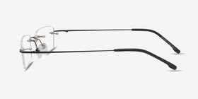 Billings Noir Métal Montures de lunettes de vue d'EyeBuyDirect, Vue de Côté