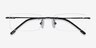 Billings Noir MétalMontures de lunettes de vue d'EyeBuyDirect, Vue Rapprochée
