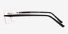 Vernon XXL Gunmetal MetalEyeglass Frames from EyeBuyDirect, Side View