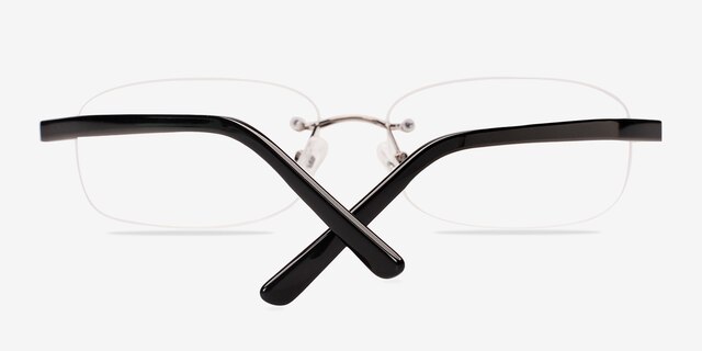 Vernon XXL Gunmetal MetalEyeglass Frames from EyeBuyDirect, Closed View