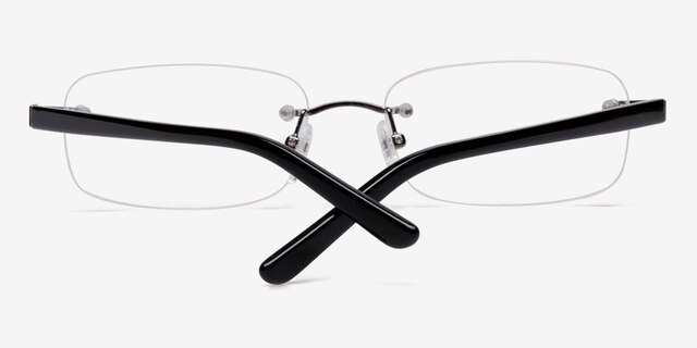 Vernon XL Gunmetal AcetateEyeglass Frames from EyeBuyDirect, Closed View