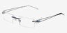 Dryden Blue & Black MetalEyeglass Frames from EyeBuyDirect, Angle View