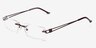 Ottawa Burgundy MetalEyeglass Frames from EyeBuyDirect, Angle View