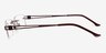 Ottawa Burgundy MetalEyeglass Frames from EyeBuyDirect, Side View