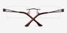 Ottawa Burgundy MetalEyeglass Frames from EyeBuyDirect, Closed View