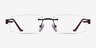 Ottawa Brown MetalEyeglass Frames from EyeBuyDirect, Front View