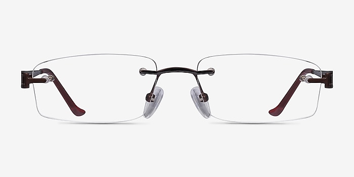Ottawa Brown Metal Eyeglass Frames from EyeBuyDirect