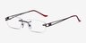 Ottawa Brown MetalEyeglass Frames from EyeBuyDirect, Angle View