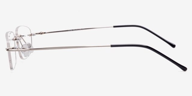 Chita Silver MetalEyeglass Frames from EyeBuyDirect, Side View