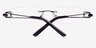 Halo Black MetalEyeglass Frames from EyeBuyDirect, Closed View