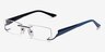 Ivy Blue MetalEyeglass Frames from EyeBuyDirect, Angle View