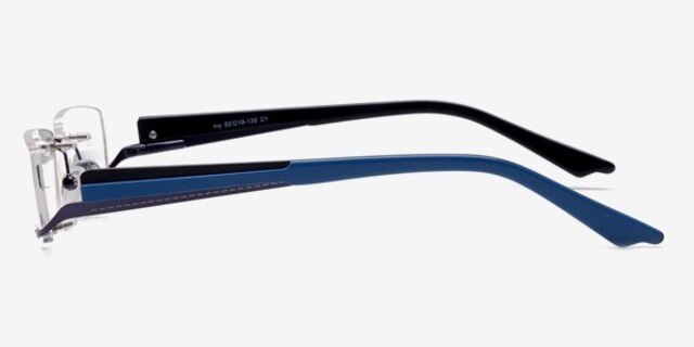 Ivy Blue MetalEyeglass Frames from EyeBuyDirect, Side View