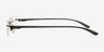 Hyvinkaa Black MetalEyeglass Frames from EyeBuyDirect, Side View