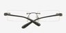 Hyvinkaa Black MetalEyeglass Frames from EyeBuyDirect, Closed View