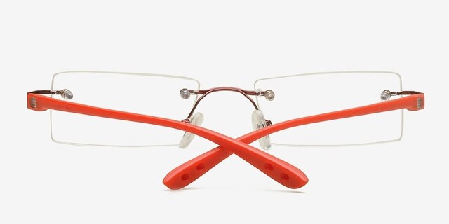 Hyvinkaa Burgundy MetalEyeglass Frames from EyeBuyDirect, Closed View