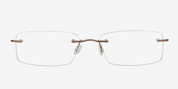 Polessk Brun Métal Montures de lunettes de vue