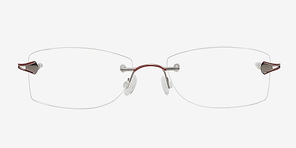 Belokurikha Gunmetal/Red Metal Eyeglass Frames