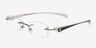Chadron Noir MétalMontures de lunettes de vue d'EyeBuyDirect, Vue d'Angle
