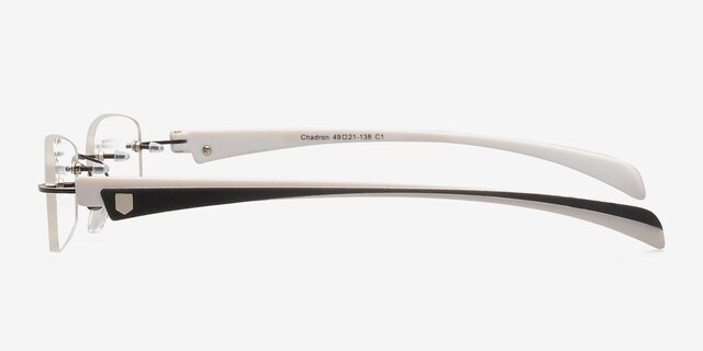 Chadron Noir MétalMontures de lunettes de vue d'EyeBuyDirect, Vue de Côté