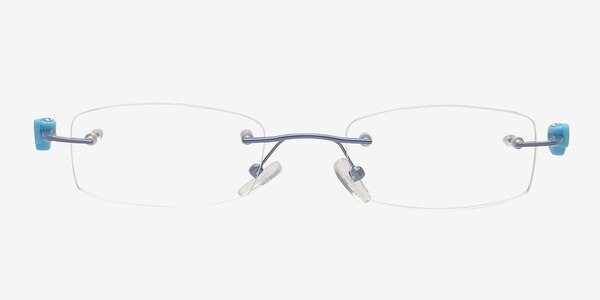 Chadron Blue Metal Eyeglass Frames