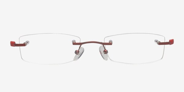 Yank Red Metal Eyeglass Frames