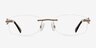 Rio Brown MetalEyeglass Frames from EyeBuyDirect, Front View