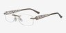 Rio Brown MetalEyeglass Frames from EyeBuyDirect, Angle View