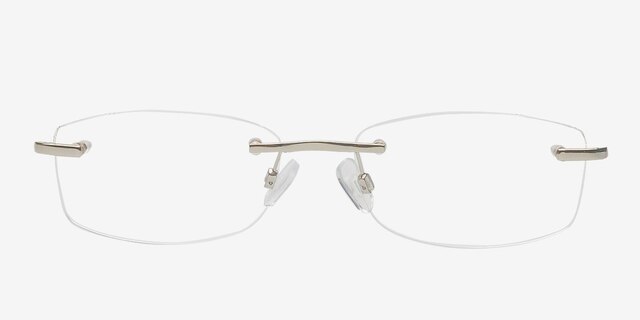 Rio Silver MetalEyeglass Frames from EyeBuyDirect, Front View