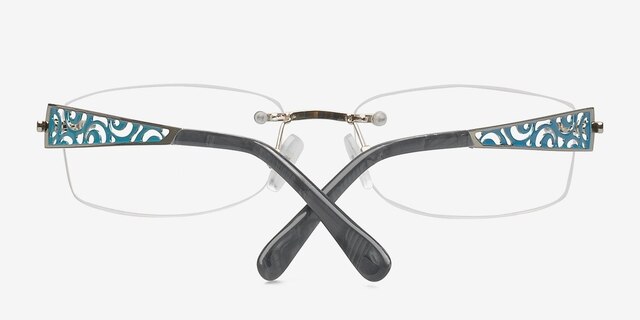 Rio Silver MetalEyeglass Frames from EyeBuyDirect, Closed View