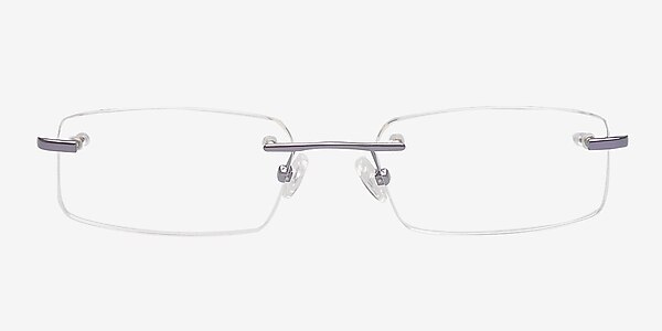 Alfredo Purple Metal Eyeglass Frames