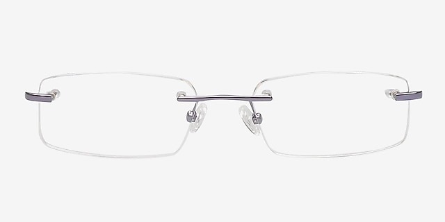 Alfredo Purple MetalEyeglass Frames from EyeBuyDirect, Front View