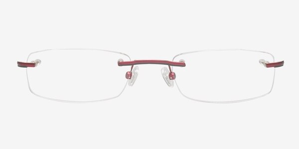 Alijah Burgundy Métal Montures de lunettes de vue