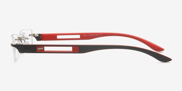 Allan Black MetalEyeglass Frames from EyeBuyDirect, Side View