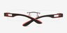 Allan Black MetalEyeglass Frames from EyeBuyDirect, Closed View