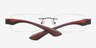 Bev Black MetalEyeglass Frames from EyeBuyDirect, Closed View