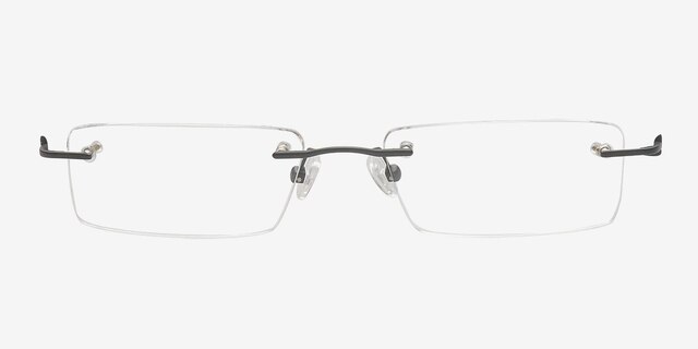 Allen Rectangle Black Rimless Eyeglasses | Eyebuydirect