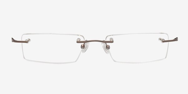 Allen Brun Métal Montures de lunettes de vue