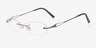 Blaine Silver TitaniumEyeglass Frames from EyeBuyDirect, Angle View