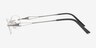 Blaine Silver TitaniumEyeglass Frames from EyeBuyDirect, Side View