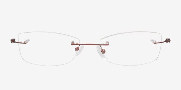Aaliyah Burgundy Titanium Eyeglass Frames