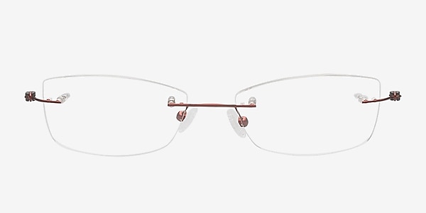Aaliyah Burgundy Titanium Eyeglass Frames
