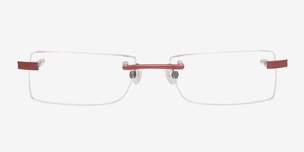 Bobbi Red Metal Eyeglass Frames