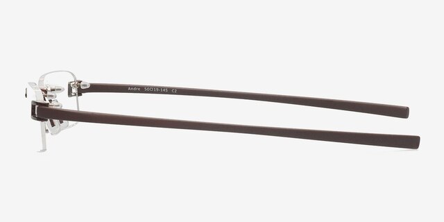 Andre Coffee MetalEyeglass Frames from EyeBuyDirect, Side View