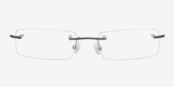 Alonzo Bleu Métal Montures de lunettes de vue