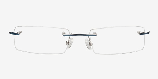 Alonzo Bleu Métal Montures de lunettes de vue