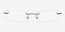 Alonzo Brun MétalMontures de lunettes de vue d'EyeBuyDirect, Vue de Face