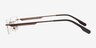 Alonzo Brun MétalMontures de lunettes de vue d'EyeBuyDirect, Vue de Côté