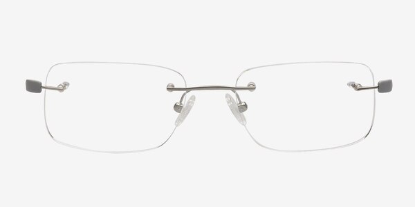 Amir Silver Titanium Eyeglass Frames
