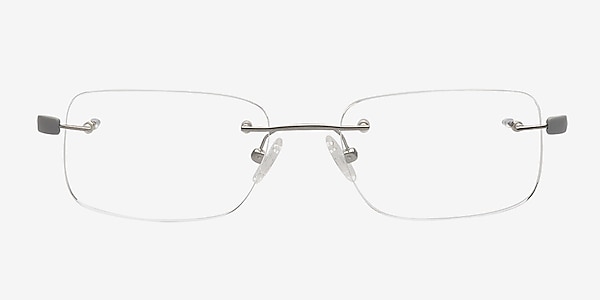 Amir Silver Titanium Eyeglass Frames